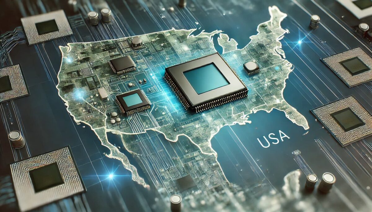USA with electronic components